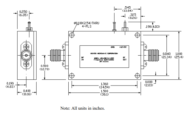 ALN3450-09-3530毫米波低噪聲放大器WENTEQ ALN3450-09-3530毫米波低噪聲放大器WENTEQ