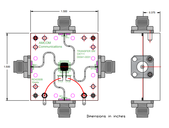 AM00010024TSWM-QN4-R寬帶轉換開關AMCOM AM00010024TSWM-QN4-R寬帶轉換開關AMCOM