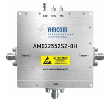 AMCOM高功率200–2500MHz單刀雙擲T/R開關AM022052S2-0H